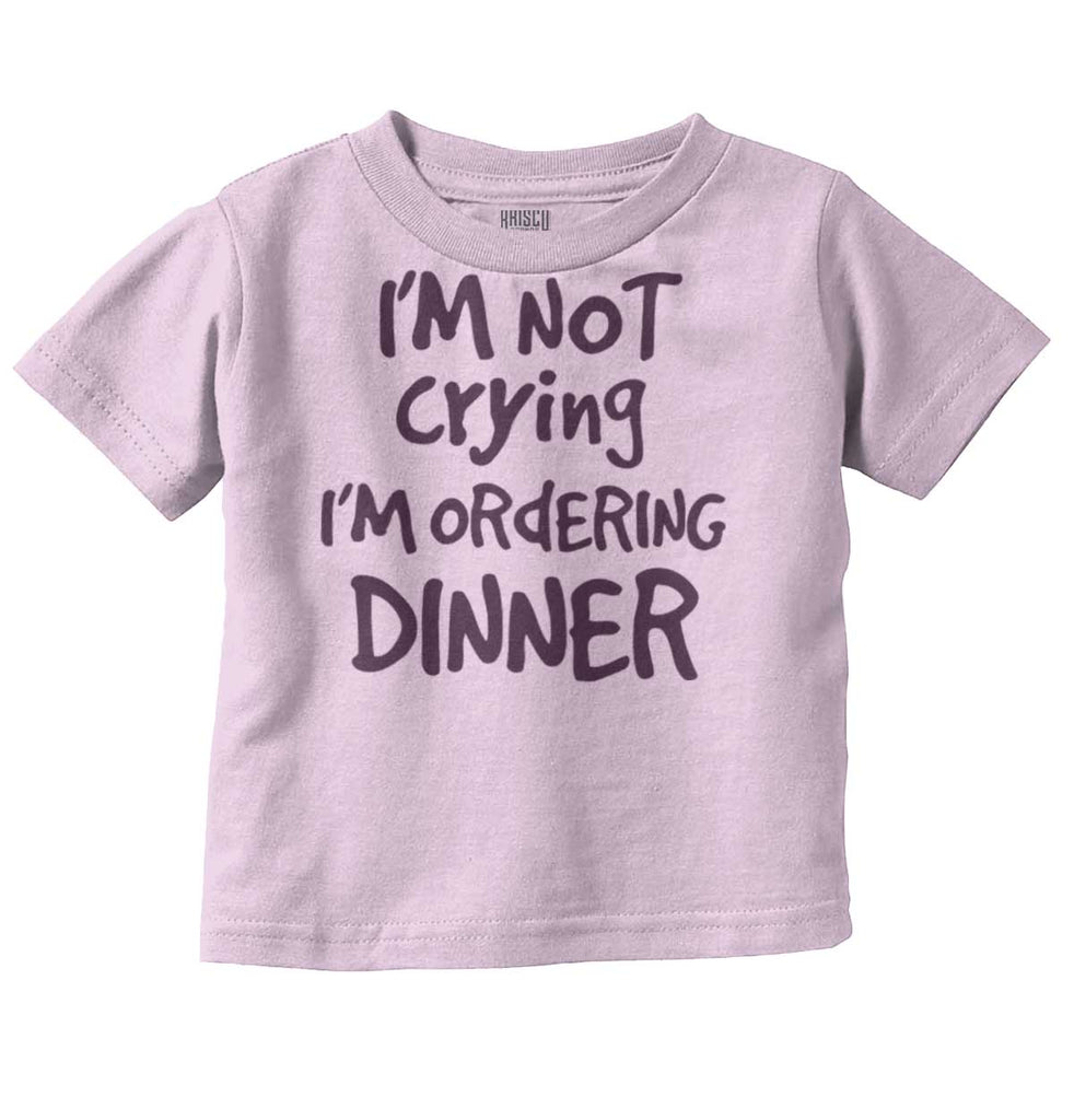 Ordering Dinner Infant Toddler T Shirt-Direct To Garment Print-Brisco Baby