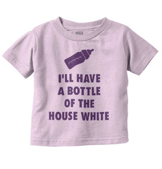 House White Infant Toddler T Shirt-Direct To Garment Print-Brisco Baby