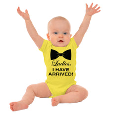 I Have Arrived Romper Bodysuit-Direct To Garment Print-Brisco Baby