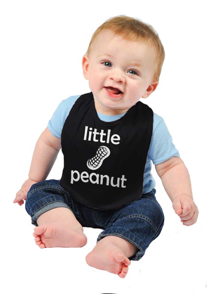Little Peanut Infant Baby Bib-Direct To Garment Print-Brisco Baby