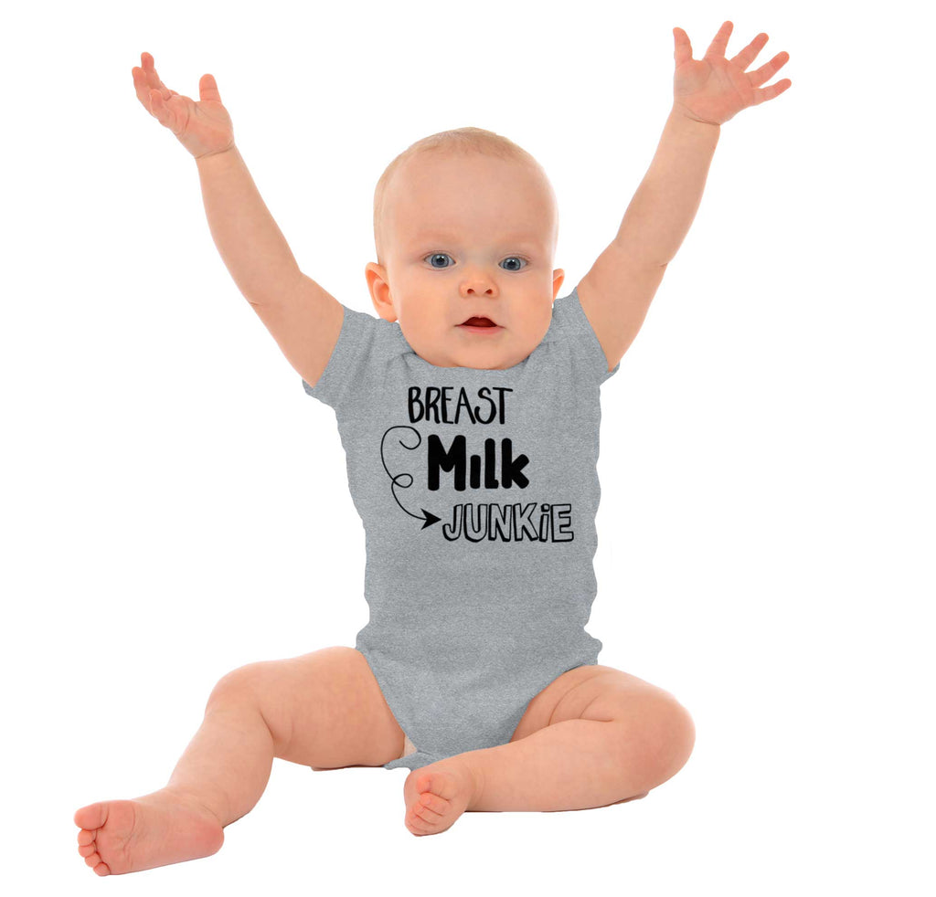 Milk Junkie Romper Bodysuit-Direct To Garment Print-Brisco Baby