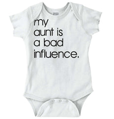Bad Influence Romper Bodysuit-Direct To Garment Print-Brisco Baby