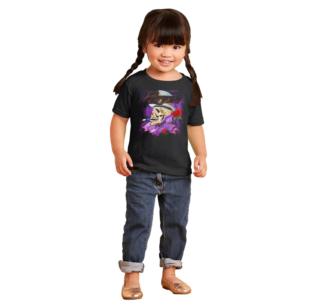 Poison Skeleton Infant Toddler T Shirt-Direct To Garment Print-Brisco Baby