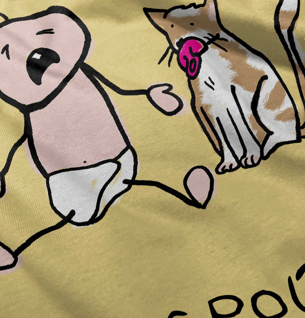 Cat Pacifier Infant Toddler T Shirt-Direct To Garment Print-Brisco Baby