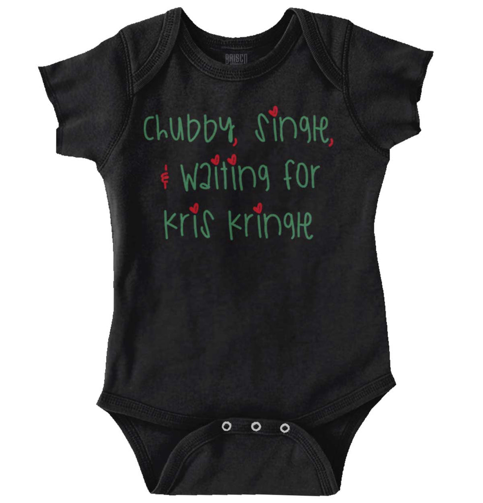 Waiting For Kris Kringle Romper Bodysuit-Direct To Garment Print-Brisco Baby