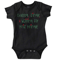 Waiting For Kris Kringle Romper Bodysuit-Direct To Garment Print-Brisco Baby