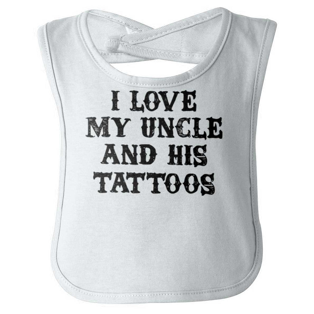 Uncle's Tattoos Infant Baby Bib-Direct To Garment Print-Brisco Baby
