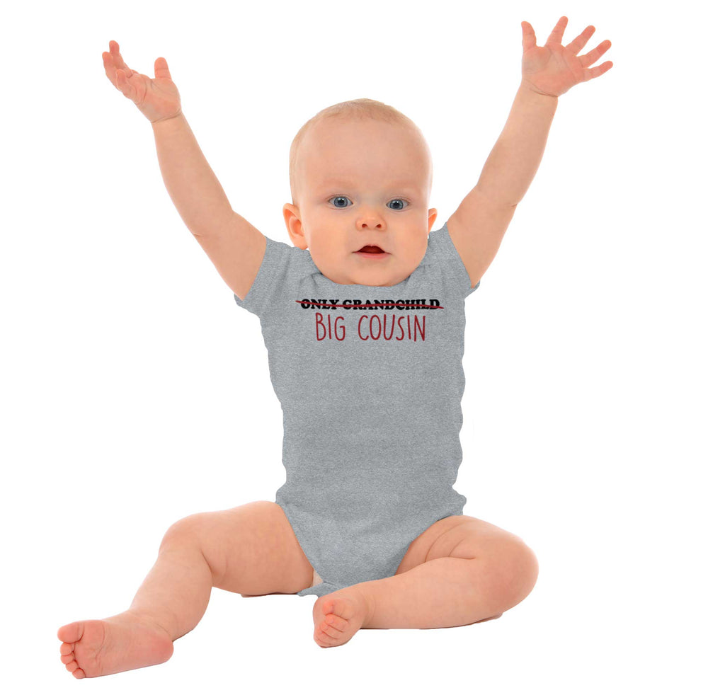 Only Grandchild Big Cousin Romper Bodysuit-Direct To Garment Print-Brisco Baby