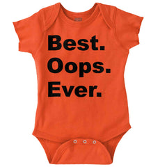 Best Oops Ever Romper Bodysuit-Direct To Garment Print-Brisco Baby