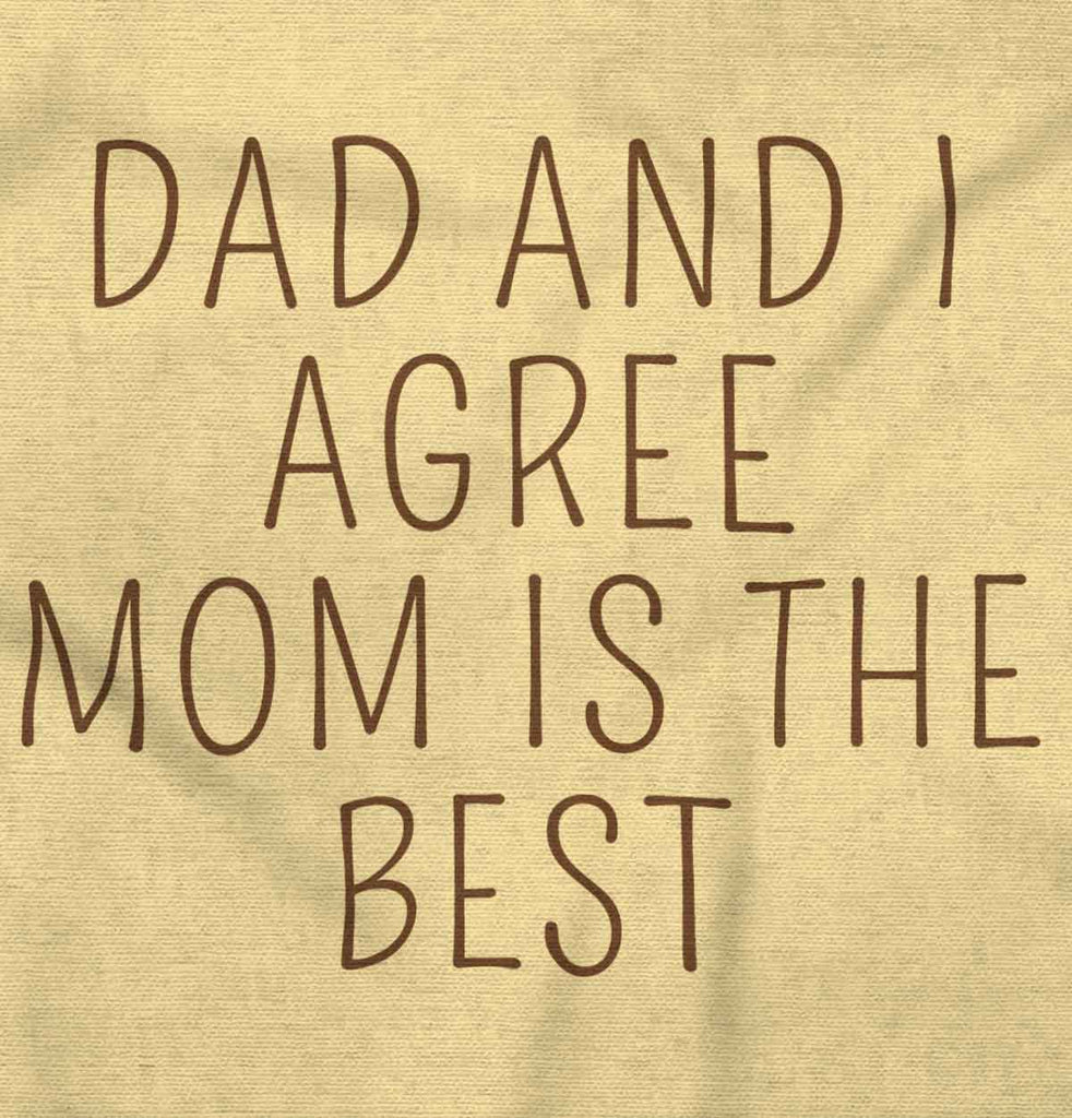 Mom Is Best Romper Bodysuit-Direct To Garment Print-Brisco Baby