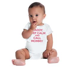 Call Mommy Romper Bodysuit-Direct To Garment Print-Brisco Baby