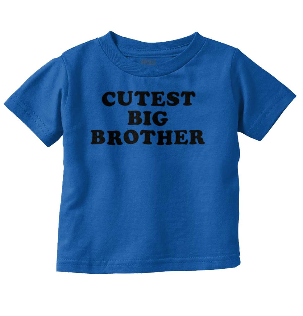 Cutest Big Brother Infant Toddler T Shirt Tee-Direct To Garment Print-Brisco Baby