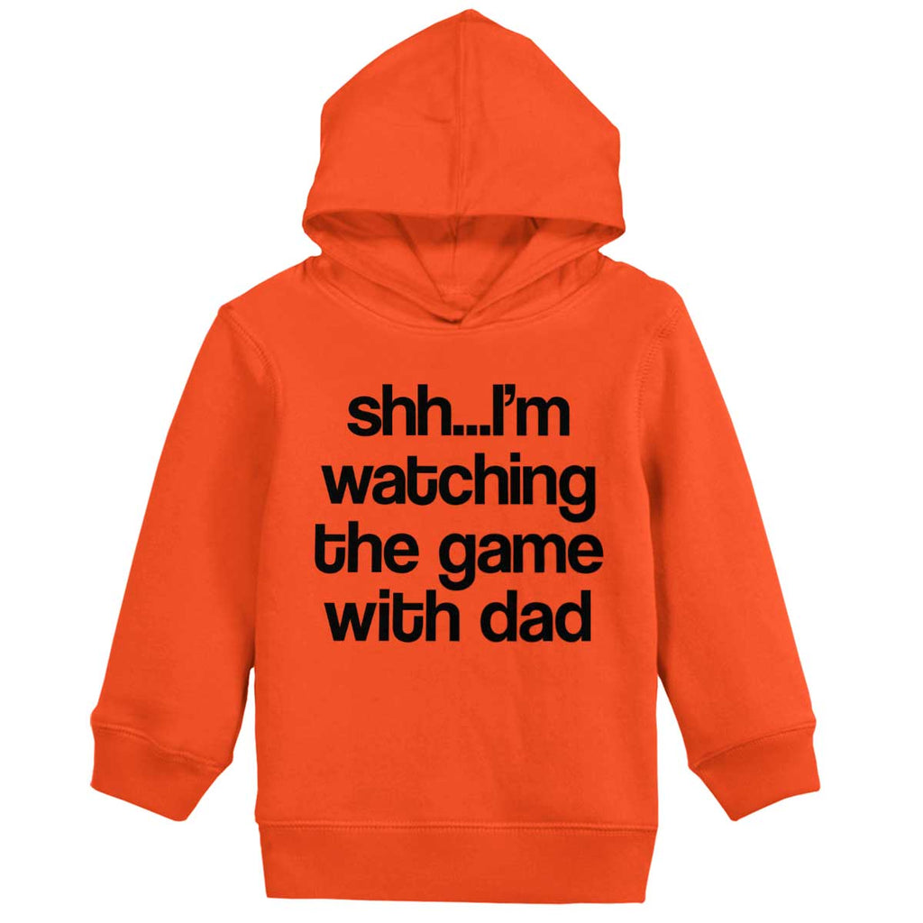Watching the Game Toddler Pullover Hoodie-Direct To Garment Print-Brisco Baby