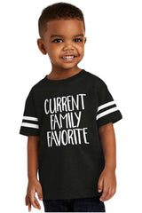 Family Favorite Toddler Football Jersey Tee-Direct To Garment Print-Brisco Baby