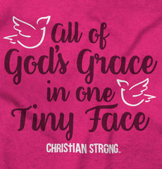 Gods Grace Tiny Face Toddler Ruffle Bottom Tee-Direct To Garment Print-Brisco Baby