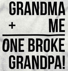 One Broke Grandpa Infant Toddler T Shirt-Direct To Garment Print-Brisco Baby