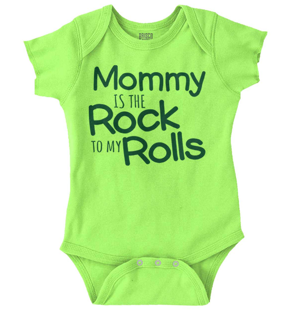 Rock To My Rolls Romper Bodysuit-Direct To Garment Print-Brisco Baby