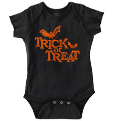 Trick or Treat Bats Romper Bodysuit-Direct To Garment Print-Brisco Baby
