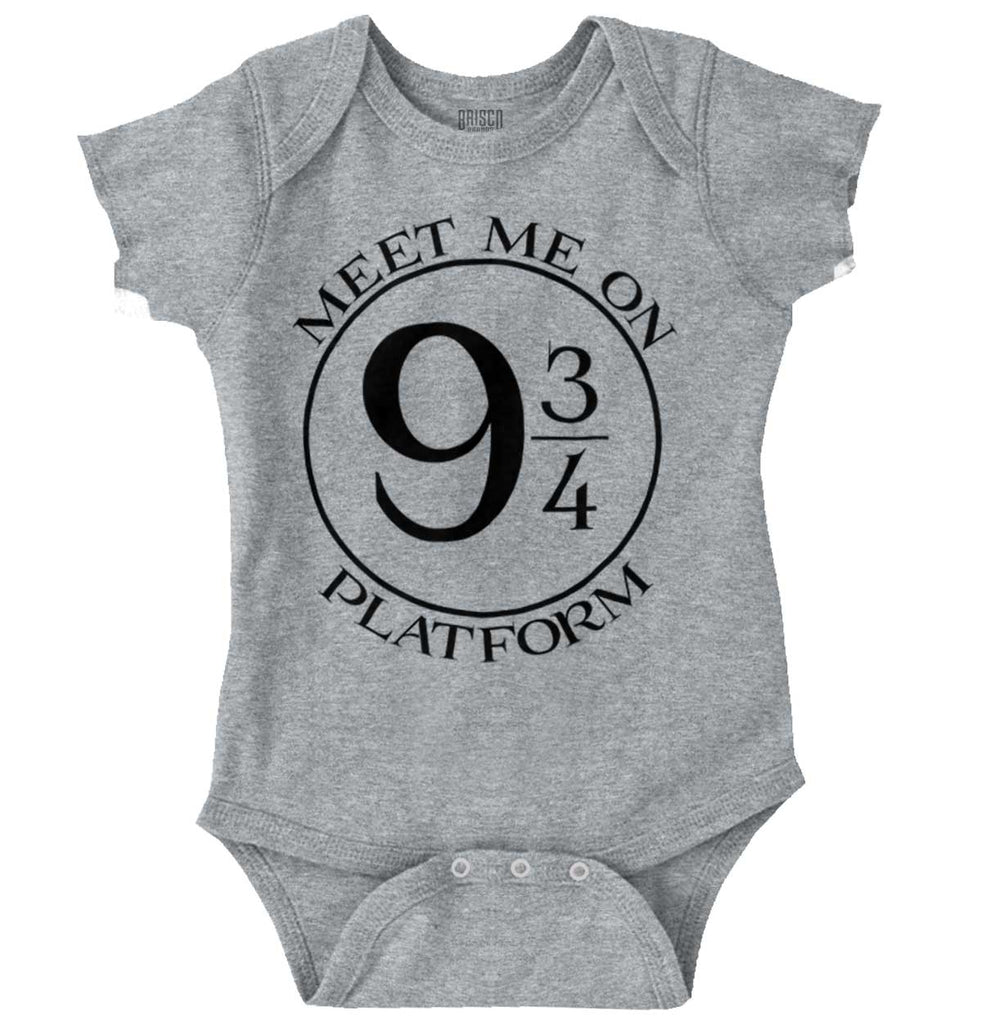 Meet Platform 9 3/4 Romper Bodysuit-Direct To Garment Print-Brisco Baby