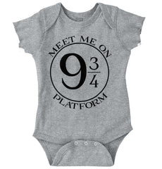 Meet Platform 9 3/4 Romper Bodysuit-Direct To Garment Print-Brisco Baby