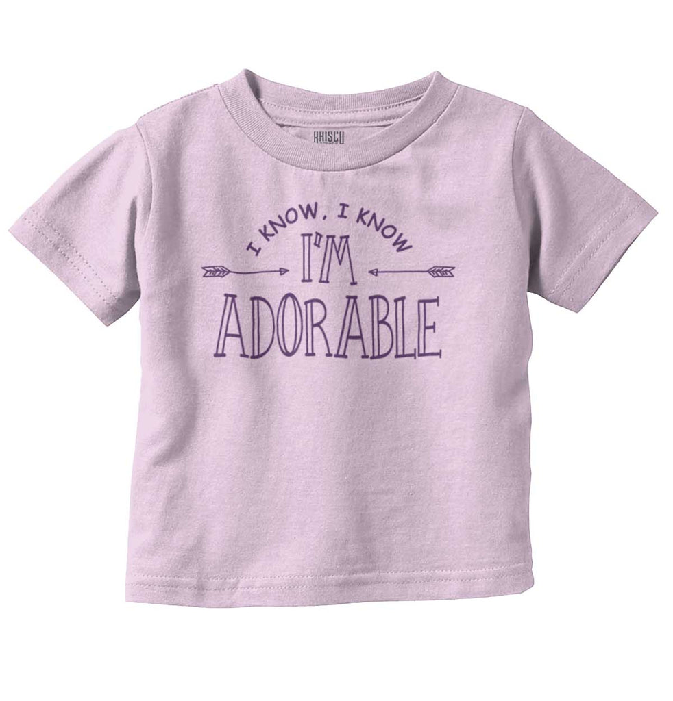 I'm Adorable Infant Toddler T Shirt-Direct To Garment Print-Brisco Baby