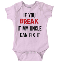Uncle Can Fix It Romper Bodysuit-Direct To Garment Print-Brisco Baby
