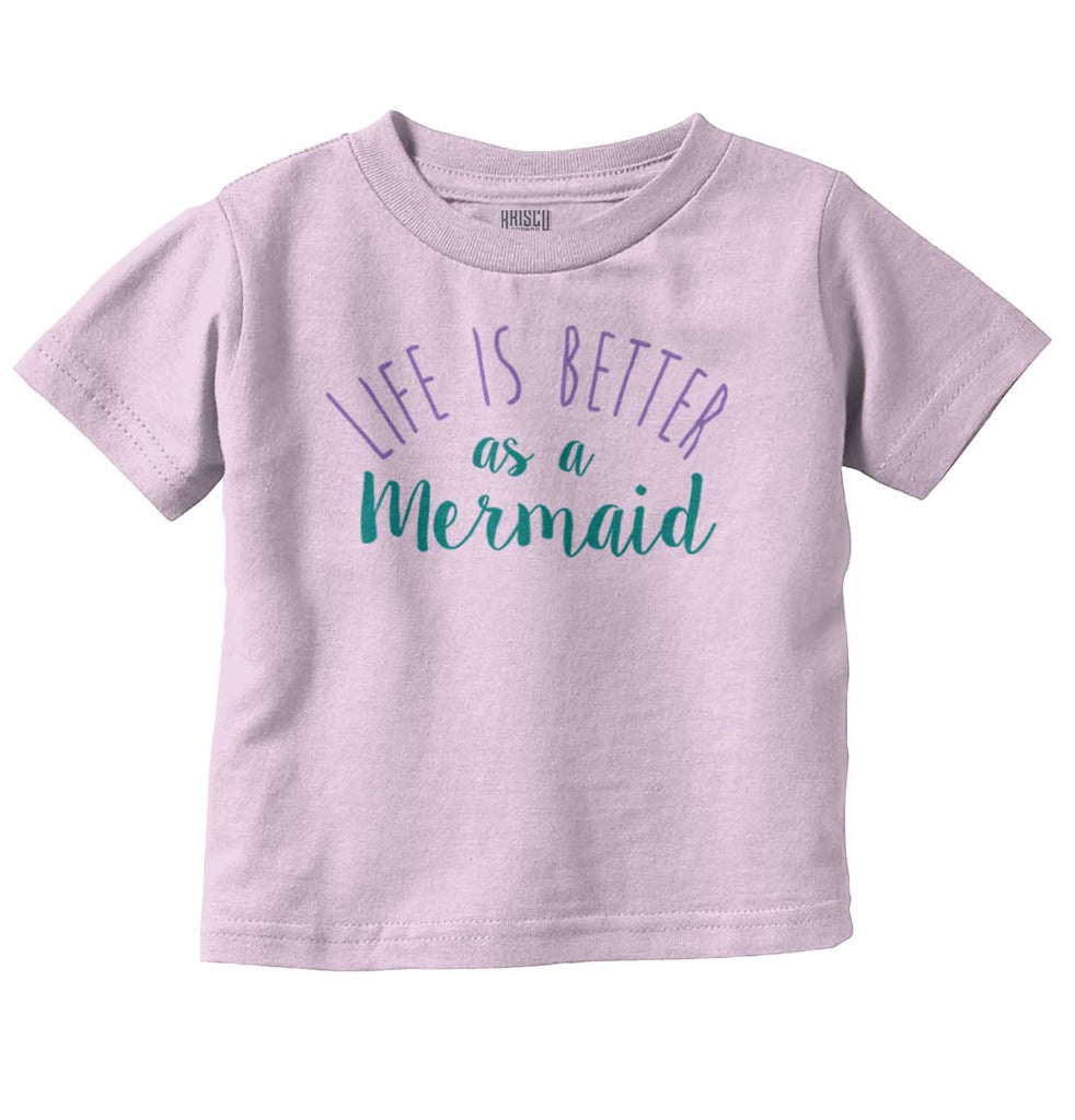 Mermaid Life Infant Toddler T Shirt-Direct To Garment Print-Brisco Baby