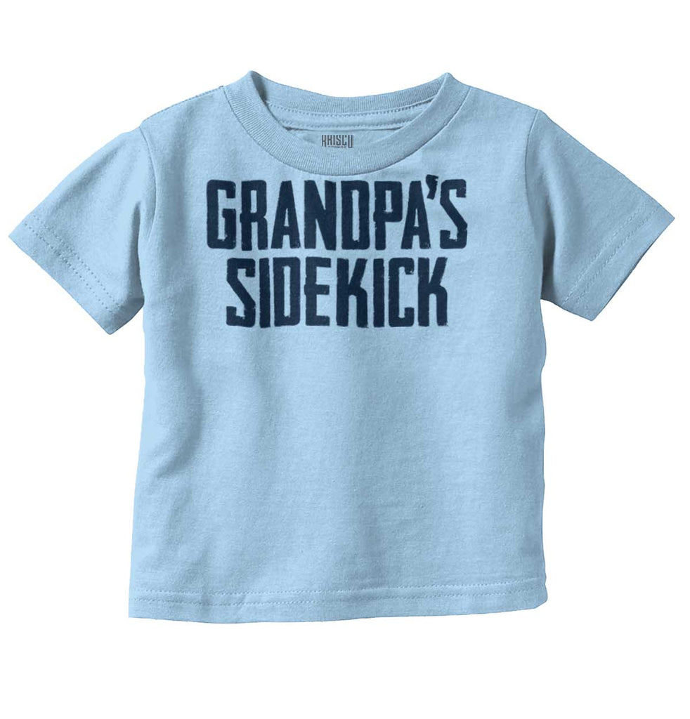 Grandpa's Sidekick Infant Toddler T Shirt-Direct To Garment Print-Brisco Baby