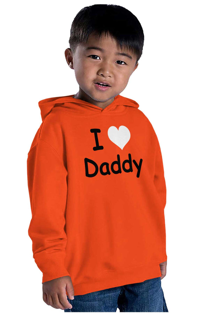 I Heart Daddy Toddler Pullover Hoodie-Direct To Garment Print-Brisco Baby