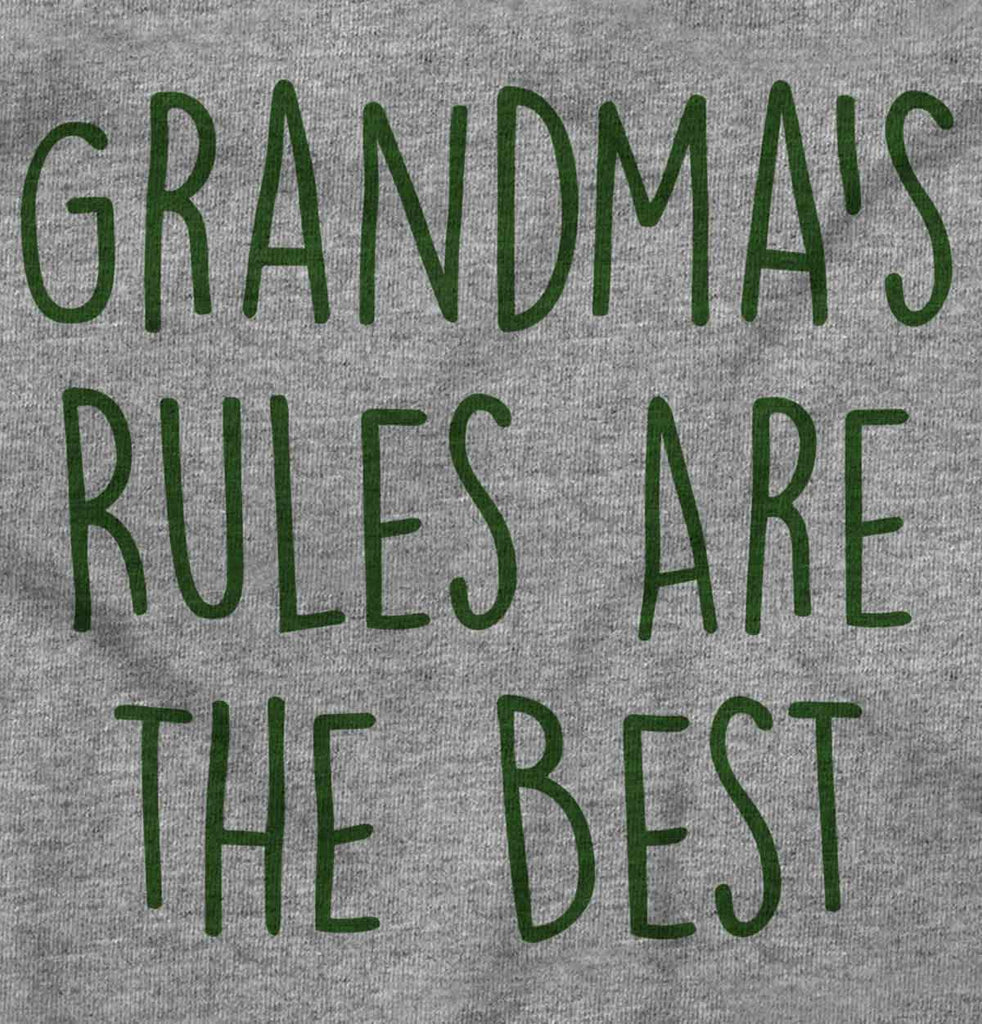 Grandma's Rules Are The Best Romper Bodysuit-Direct To Garment Print-Brisco Baby