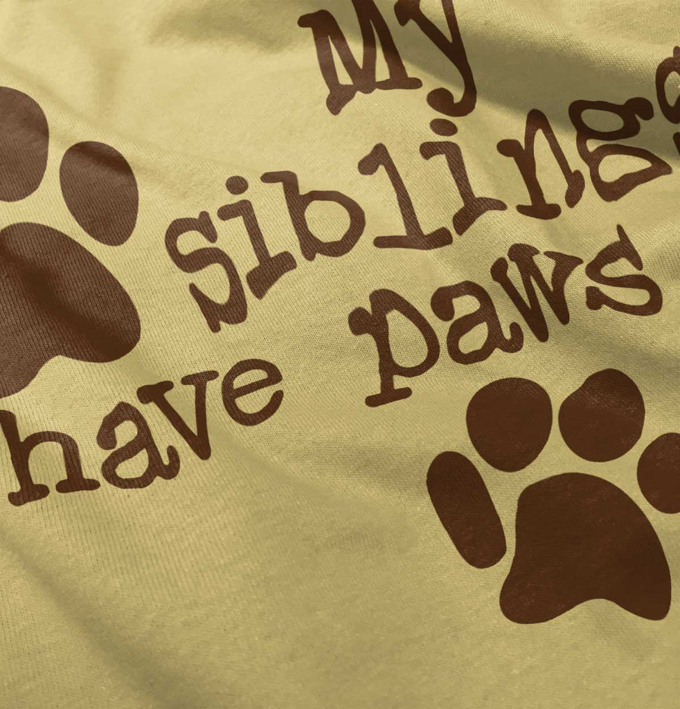 Siblings have paws Infant Toddler T Shirt-Direct To Garment Print-Brisco Baby