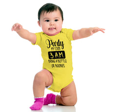 Party At My Crib Romper Bodysuit-Direct To Garment Print-Brisco Baby