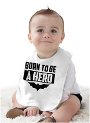 Born Batman Infant Baby Bib-Direct To Garment Print-Brisco Baby