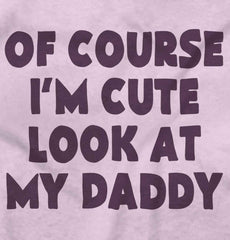 I'm Cute Romper Bodysuit-Direct To Garment Print-Brisco Baby