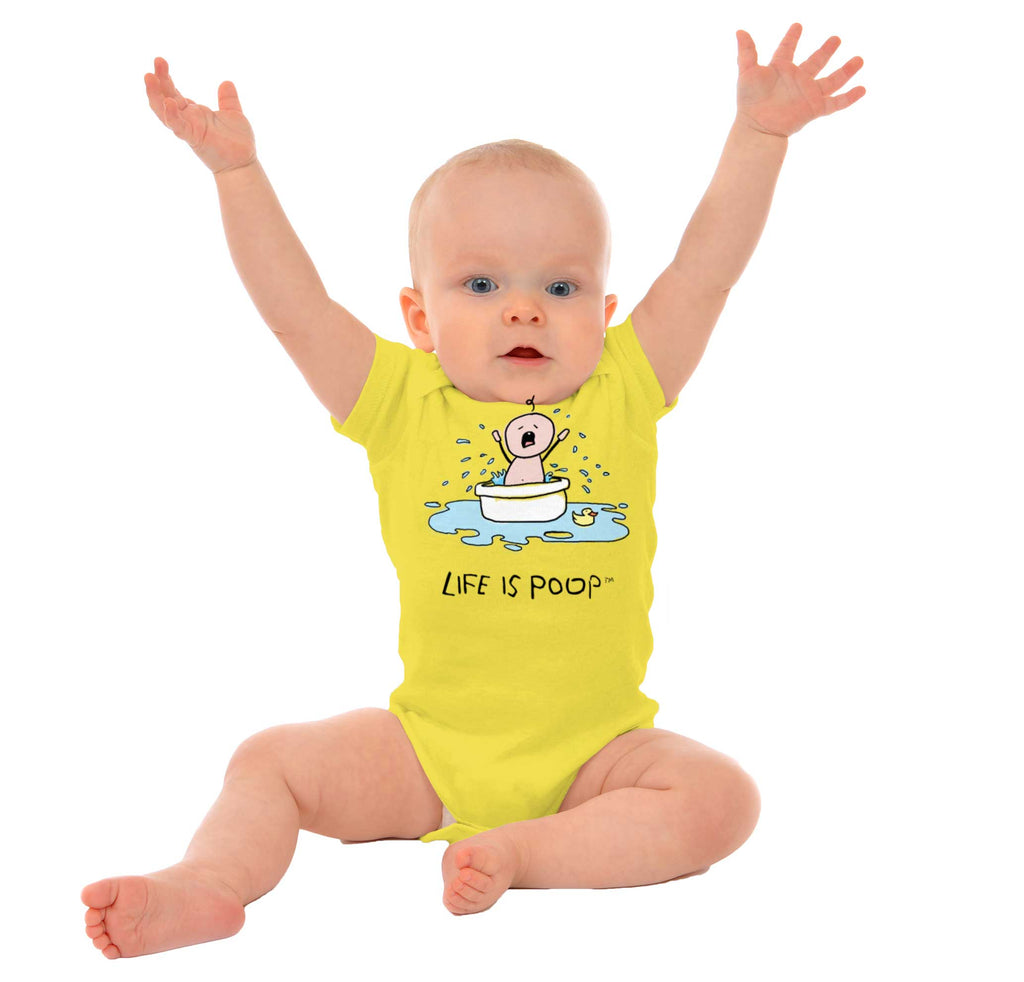 Crying Bath Romper Bodysuit-Direct To Garment Print-Brisco Baby