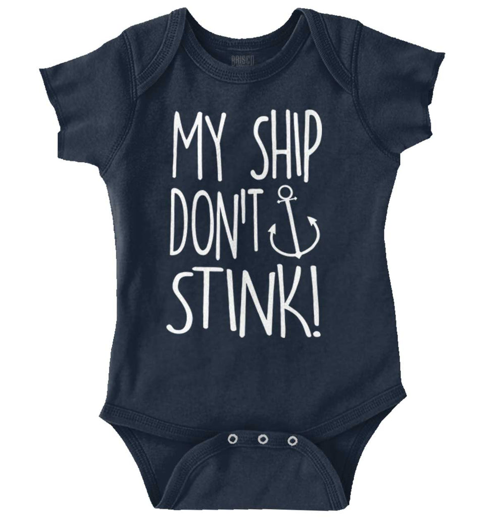 Ship Don't Stink Romper Bodysuit-Direct To Garment Print-Brisco Baby