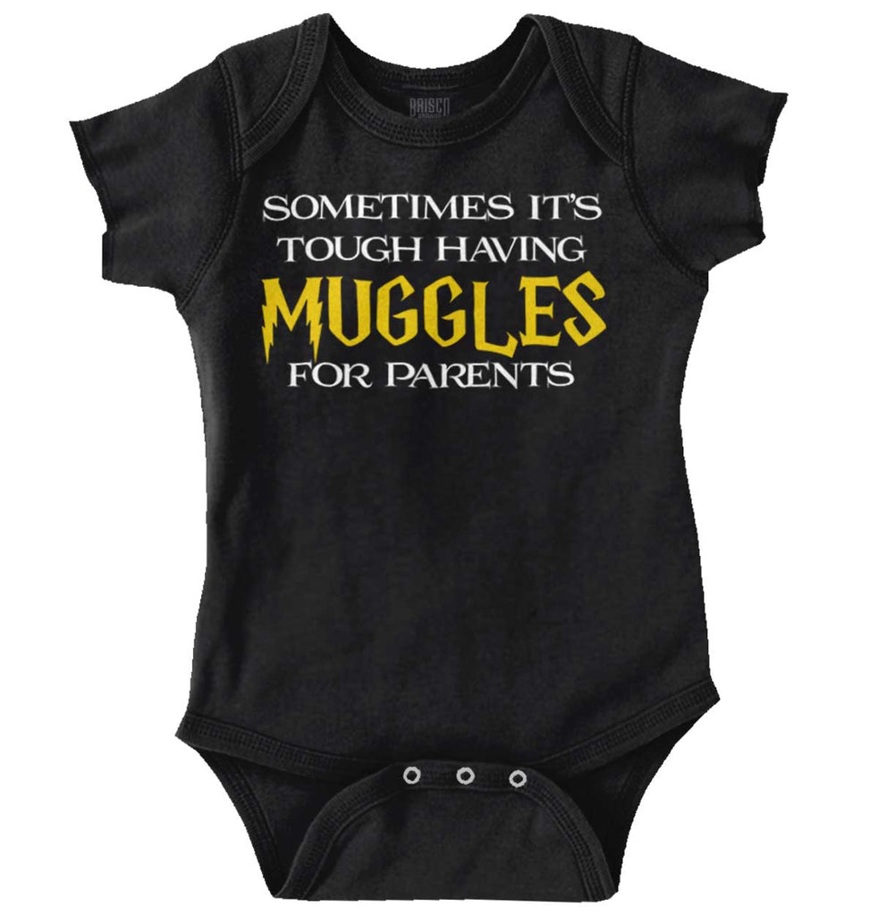 Muggles For Parents Romper Bodysuit-Direct To Garment Print-Brisco Baby