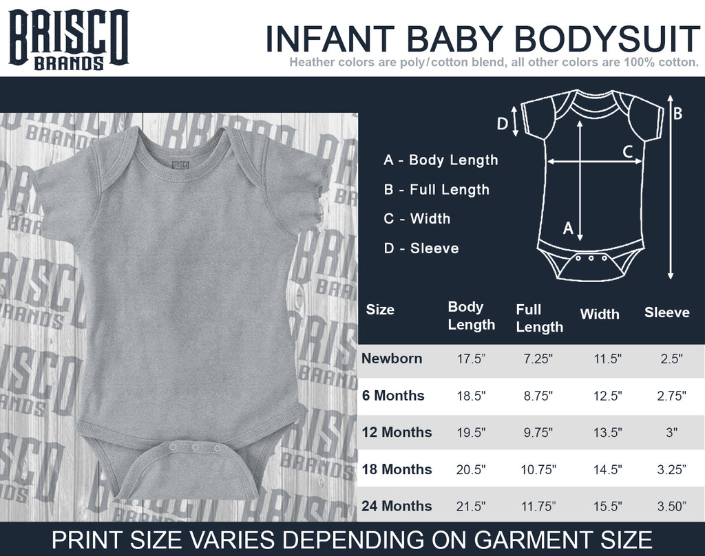 Dropped Cone Romper Bodysuit-Direct To Garment Print-Brisco Baby