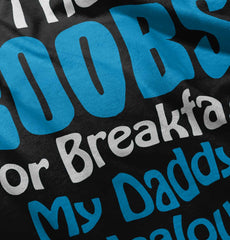 Dad Is Jealous Infant Baby Bib-Direct To Garment Print-Brisco Baby