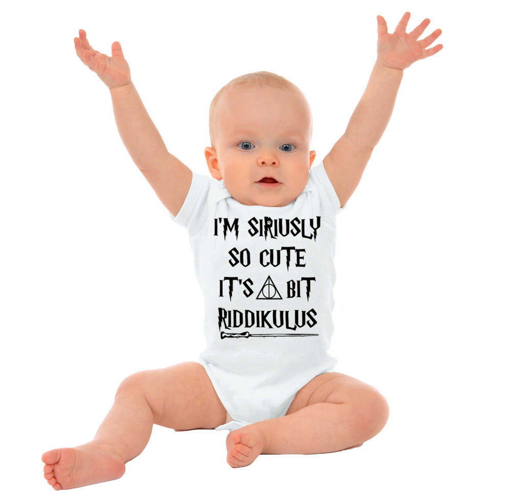 Seriusly Cute Romper Bodysuit-Direct To Garment Print-Brisco Baby