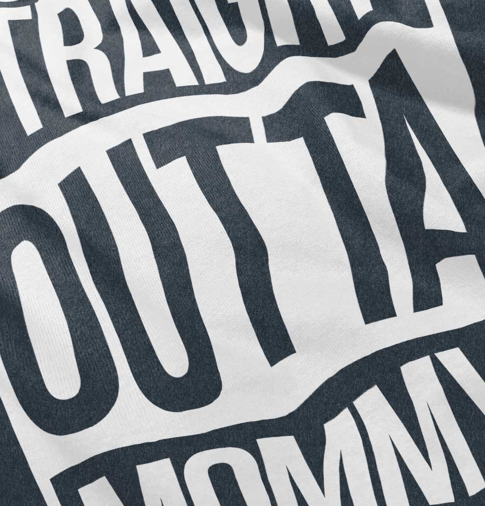 Straight Outta Mommy Toddler Football Jersey Tee-Direct To Garment Print-Brisco Baby