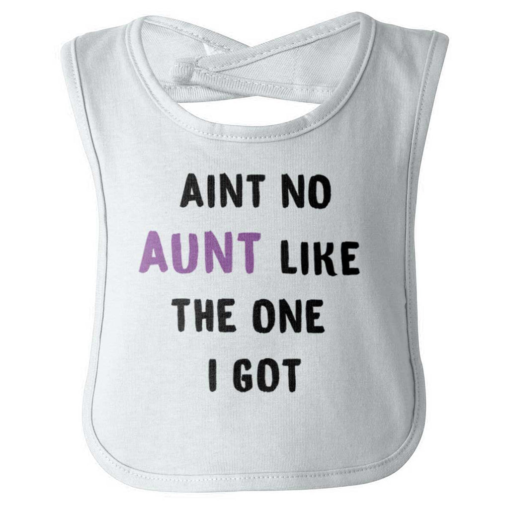 Aint No Aunt Infant Baby Bib-Direct To Garment Print-Brisco Baby