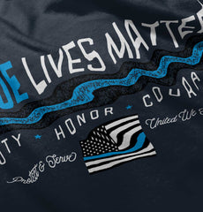 Thin Blue Flag Infant Toddler T Shirt-Direct To Garment Print-Brisco Baby