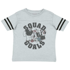 Squad Goals Toddler Football Jersey Tee-Direct To Garment Print-Brisco Baby