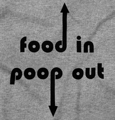 Poop out Infant Toddler T Shirt-Direct To Garment Print-Brisco Baby