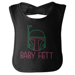 Baby Fett Infant Baby Bib-Direct To Garment Print-Brisco Baby