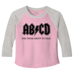 AB CD Toddler Baseball-Direct To Garment Print-Brisco Baby