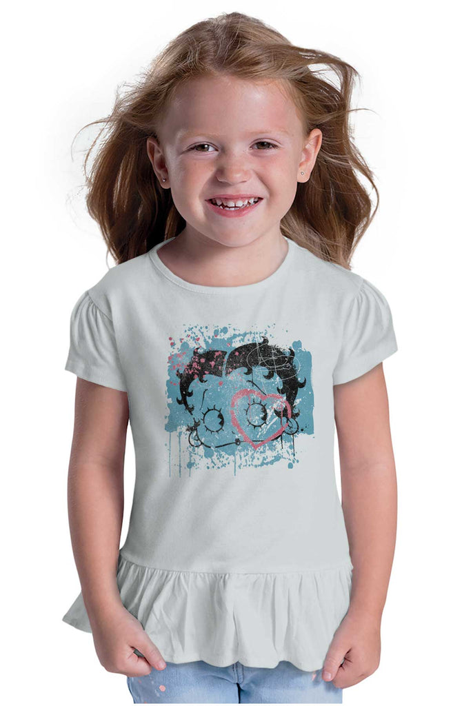 Creative Betty Toddler Ruffle Bottom Tee-Direct To Garment Print-Brisco Baby