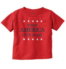 America Cute Again Infant Toddler T Shirt-Direct To Garment Print-Brisco Baby