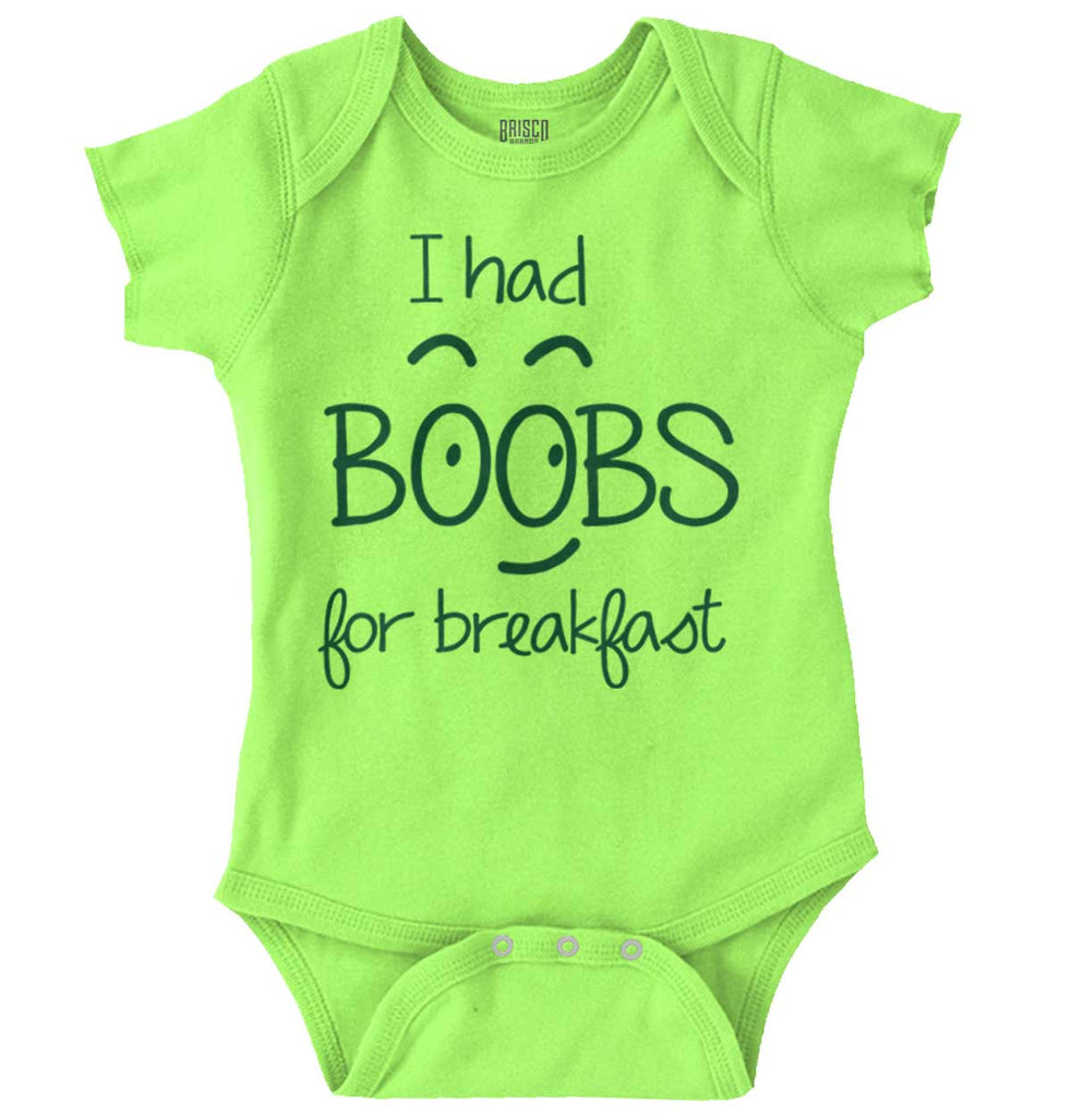 I Had Boobs Romper Bodysuit-Direct To Garment Print-Brisco Baby